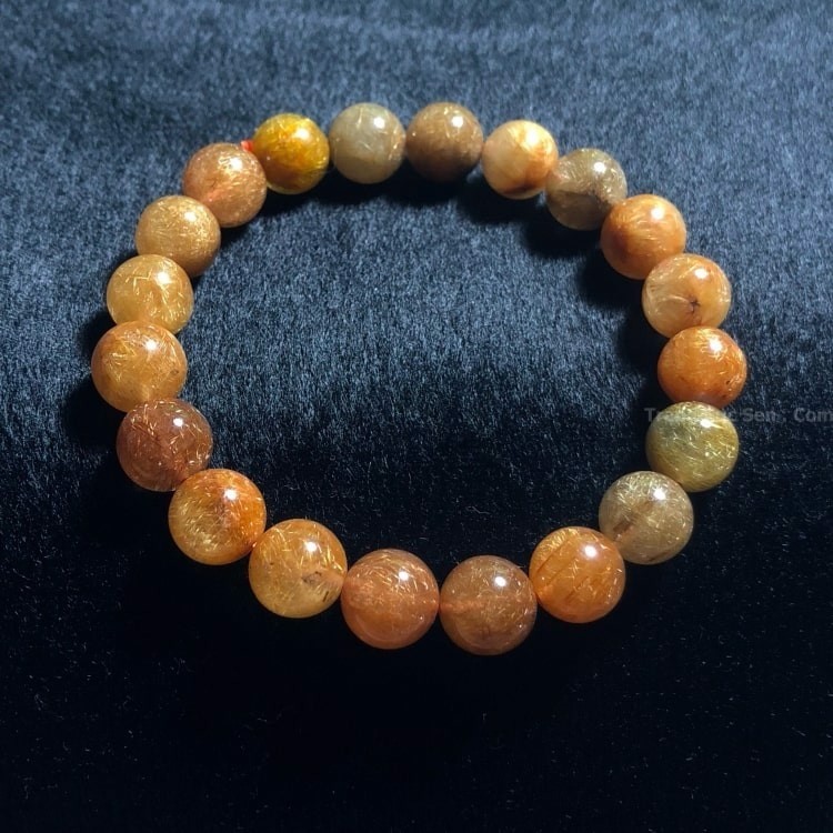Vòng thạch anh tóc nâu 03