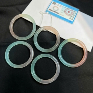 vòng bản đá Chalcedony hồng xanh