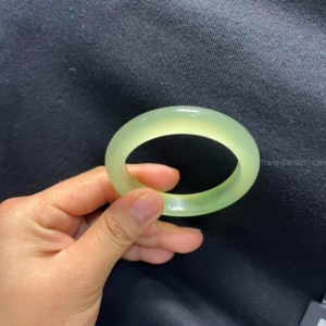 vòng bản đá chalcedony xanh lá matcha