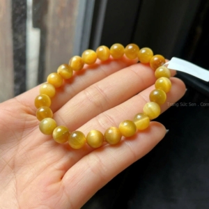 vòng tay đá mắt hổ vàng