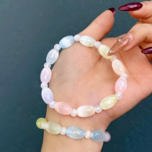 vòng tay đá selenite thạch cao