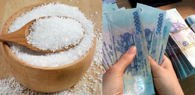 Đặt muối ở cửa hàng