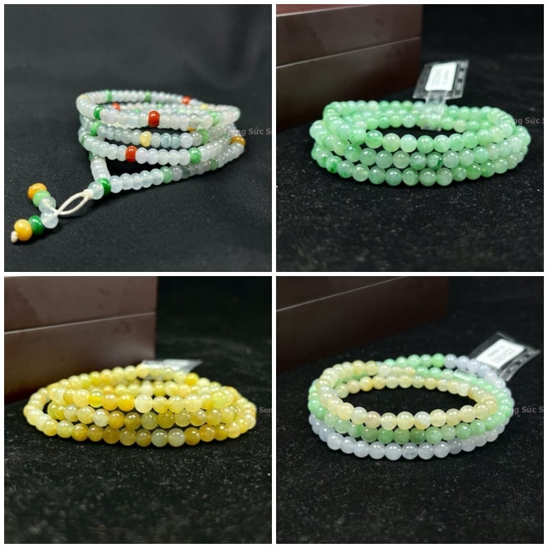 Vòng tay đá ngọc cẩm thạch Jadeite Jade