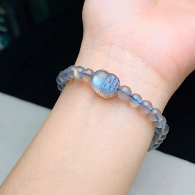 vòng tay tỳ hưu đá labradorite