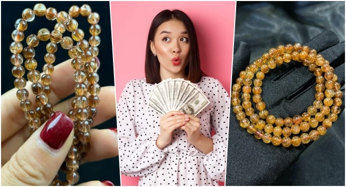 Giá đá thạch anh tóc nâu