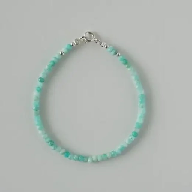 Lắc bạc đá amazonite