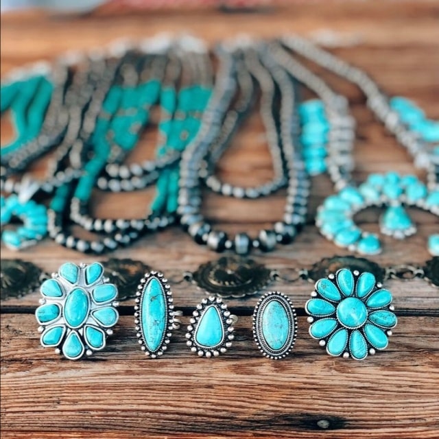 Nhẫn đá turquoise